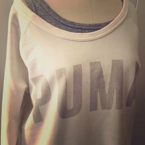 Puma off shoulder sweatshirt